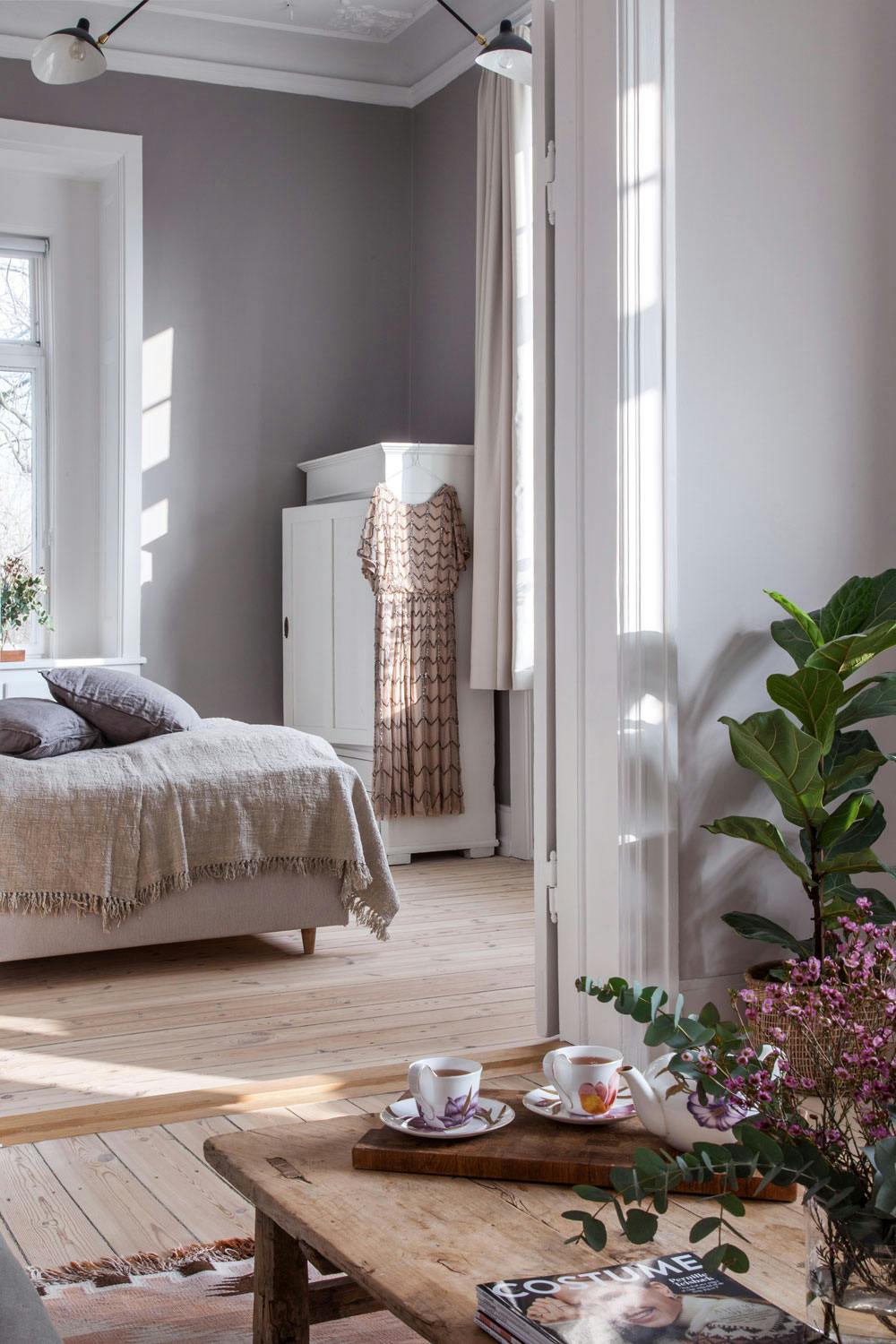 bom 180816 24 grått soverom med Lampe Gras taklampe